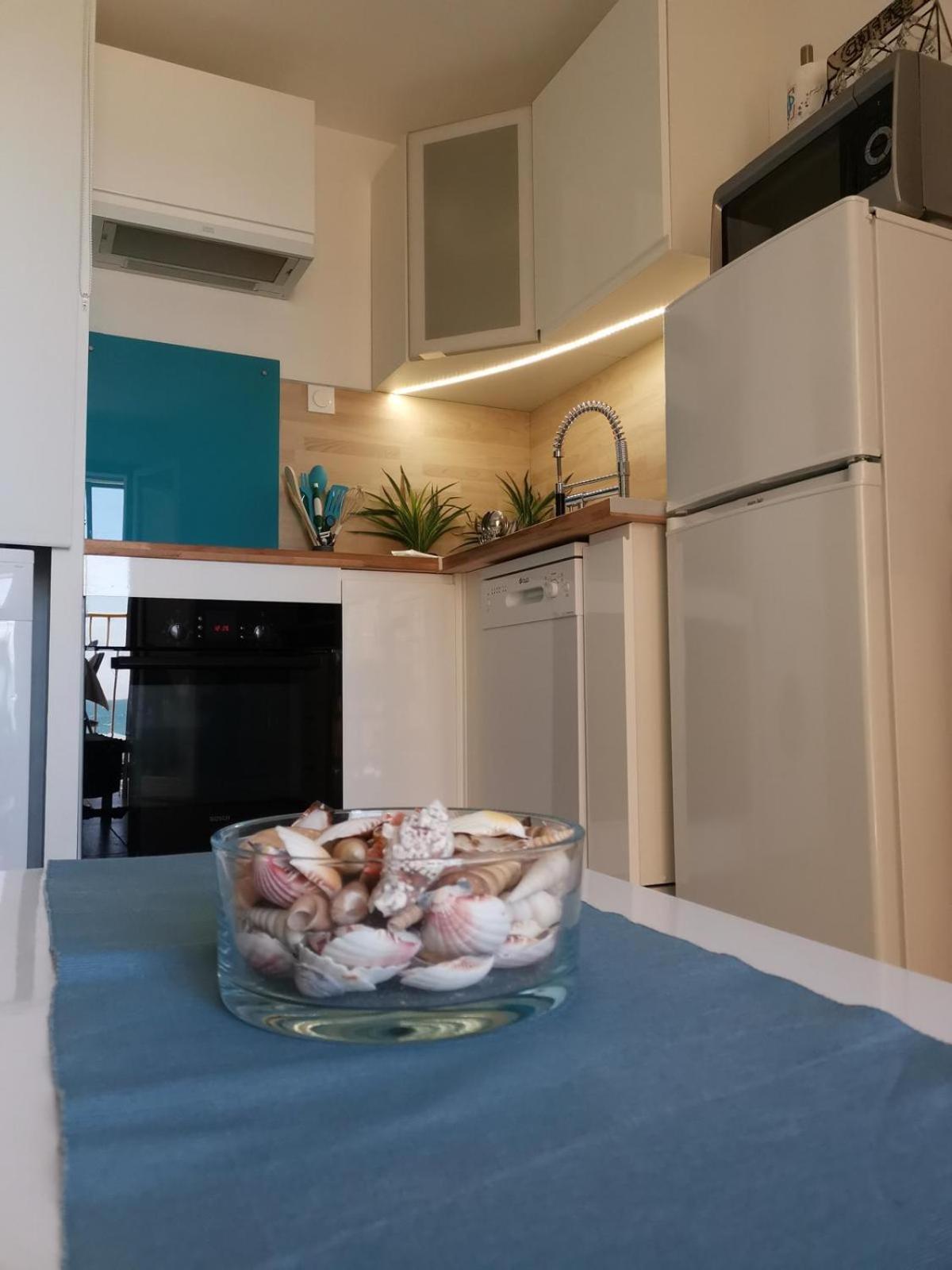 Appartement Vue Mer,Acces Direct Plage,Fibre,Clim,Parking Public Gratuit Le Barcarès Exterior foto