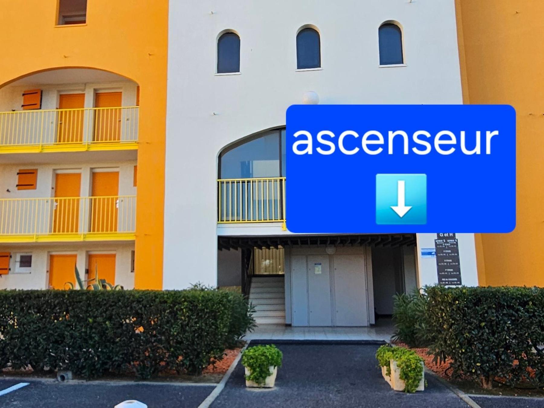 Appartement Vue Mer,Acces Direct Plage,Fibre,Clim,Parking Public Gratuit Le Barcarès Zimmer foto